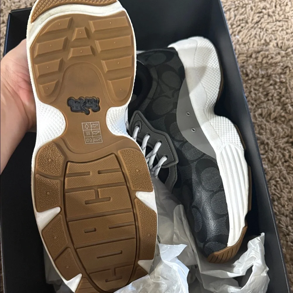 Coach Black and White Patterned Sneakers - Picture 3 of 6